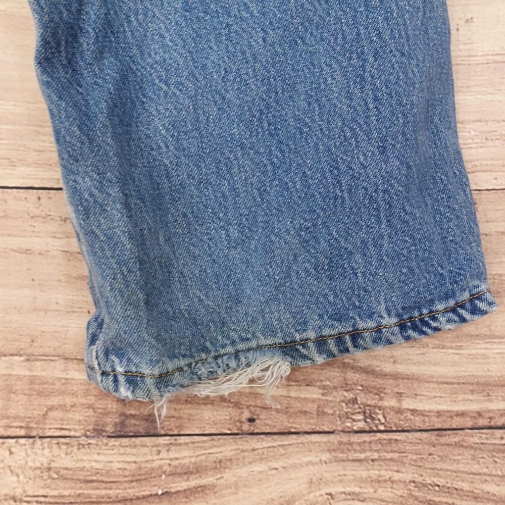 Levis 501 Jeans Mens 38x29 (40x30) Blue Regular Straight Denim Button Fly - Picture 11 of 15